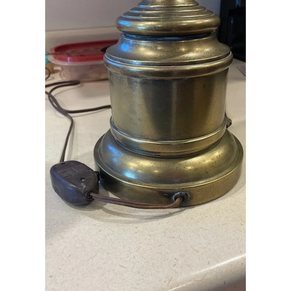 Stiffel Vintage Brass Pineapple Table‎ Lamp MCM Hollywood Regency Lighting